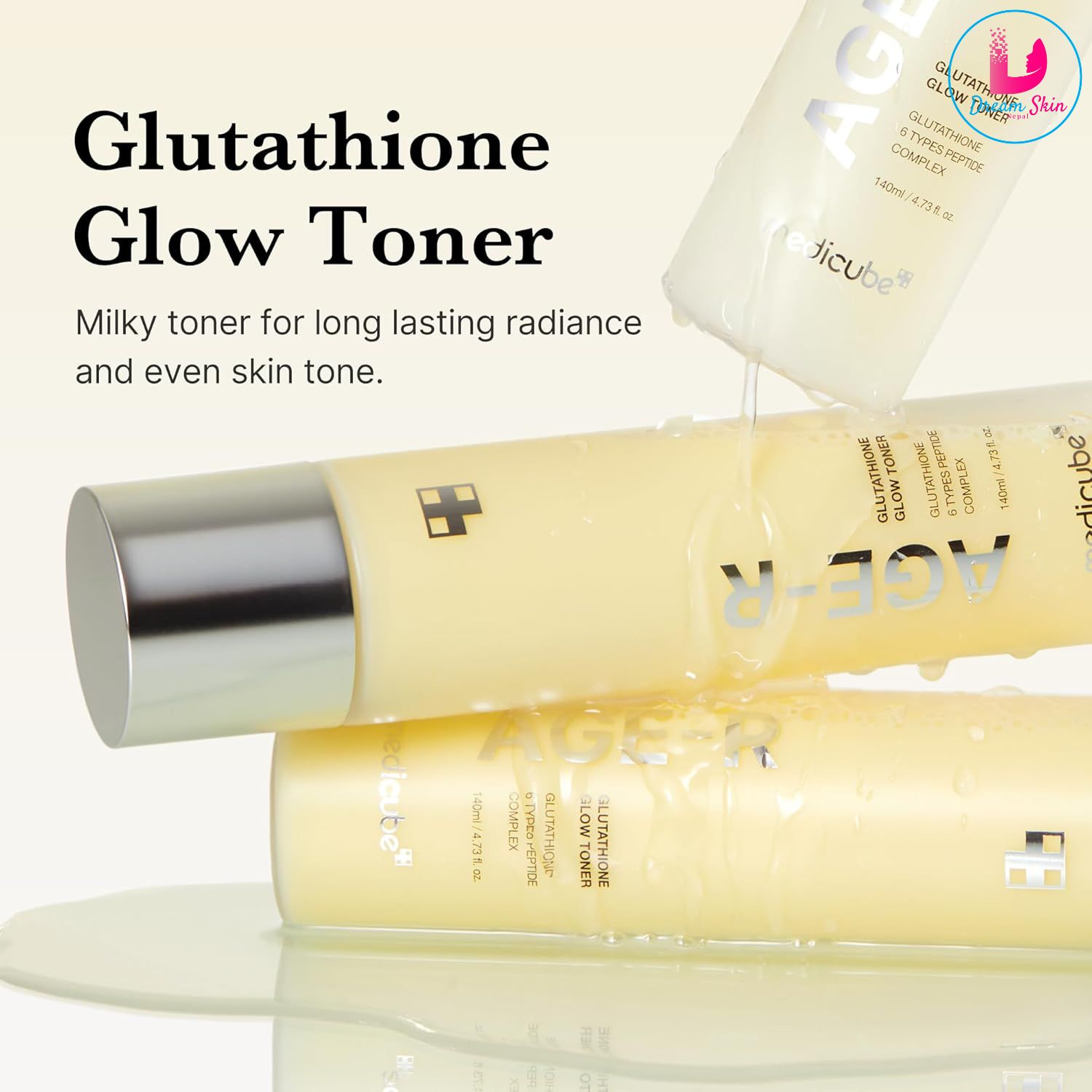 Medicube AGE-R Glutathione Glow Toner, 140ml